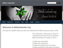 Tablet Screenshot of biblecalendar.org
